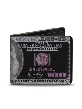Buckle-down 100 Dollar Bill X-Ray Bi-fold Wallet.